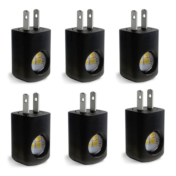 6 Pack LED Night Light Plug-in Wall Outlet Light Dusk to Dawn Nightlight,Ambient Lighting,Nightlight for Bedroom Hallway US