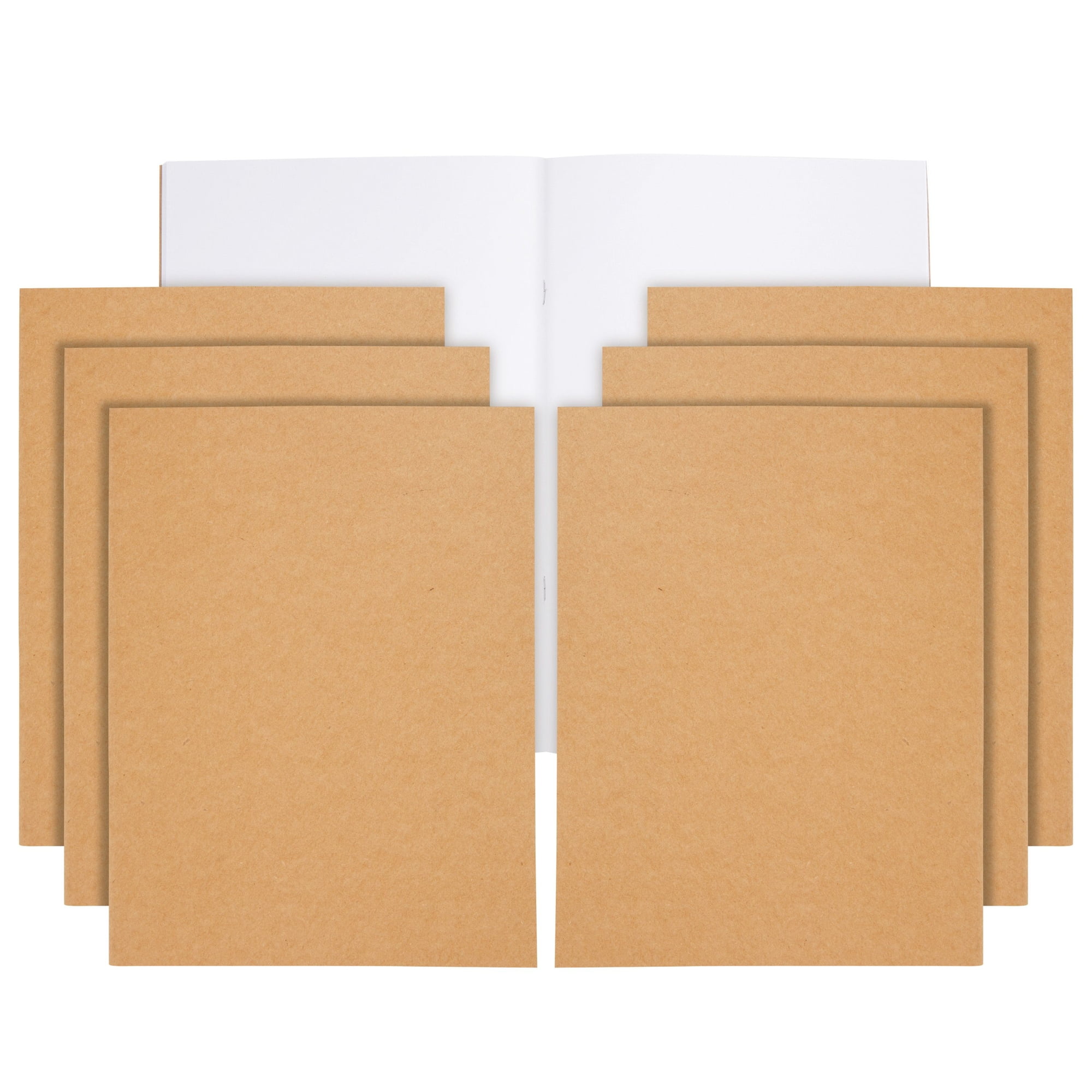 6 Pack Large Blank Notebooks for Kids, Bulk Sketchbook Journals for