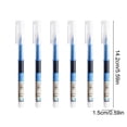 thumbnail image 1 of 6 Pack Large Capacity Fast-Drying Straight Liquid Rollerball Pens, 0.5mm Fine Tip 10ml Total Smooth Glossy Sky Blue Ink Pen with Visible Ink Barrel for Daily Office Use, 1 of 6