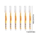 thumbnail image 1 of 6 Pack Large Capacity Fast-Drying Straight Liquid Rollerball Pens, 0.5mm Fine Tip 10ml Total Smooth Glossy Yellow Ink Pen with Visible Ink Barrel for Daily Office Use, 1 of 6