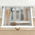 thumbnail image 1 of cisilov Plastic Silverware Organizer 6 Pack, Acrylic Kitchen Utensil Organizer for Drawer, Drawer Organizer for Makeup, Utensils, Clear, 1 of 7