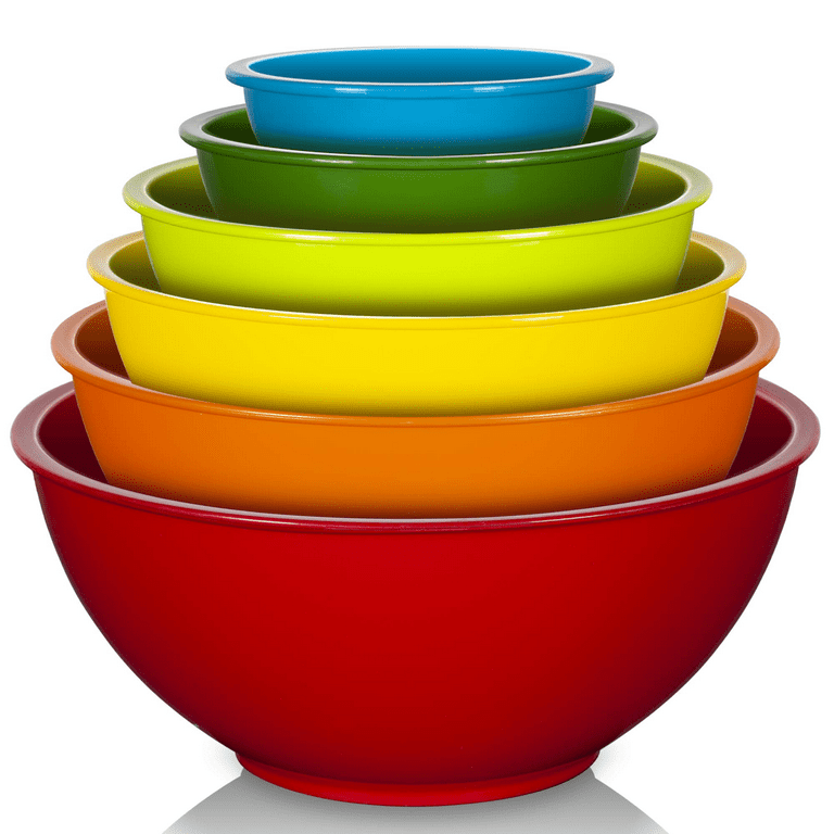 Multicolored + Rainbow Mixing Bowls