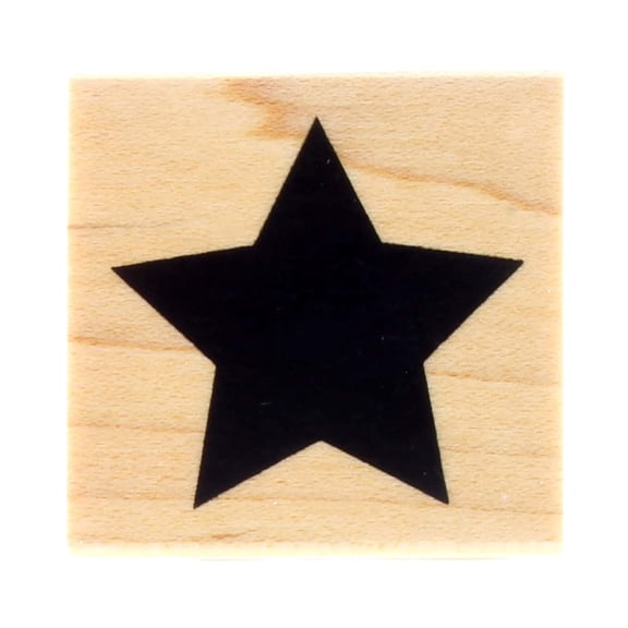 Recollections Large Star Wood Stamp, 6 Pack