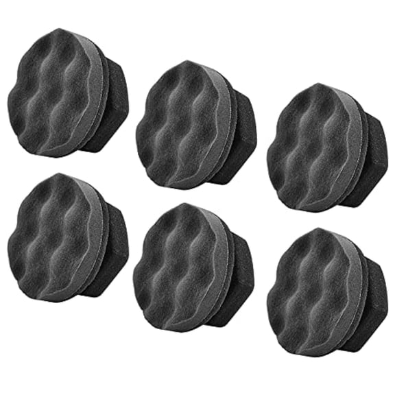 6 Pack Large Tire Shine Applicator Pad, Durable and Reusable Hex-Grip Tire Dressing Applicator Pad for Applying Tire Shine