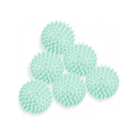 6 Pack Laundry Balls For Dryer Reusable Plastic Pellet Packs Fabric Soften Reduce Wrinkle Less Static Cling