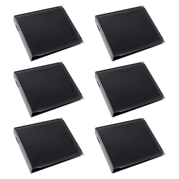 Recollections Leather D-Ring Scrapbook Album, 6 Pack
