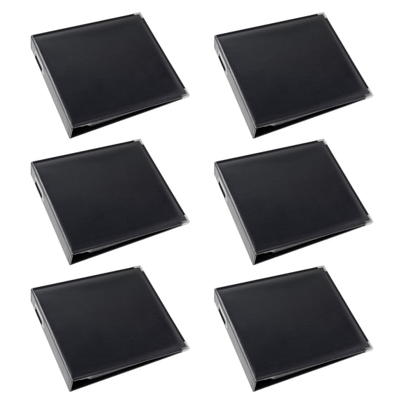 Recollections Leather D-Ring Scrapbook Album, 6 Pack