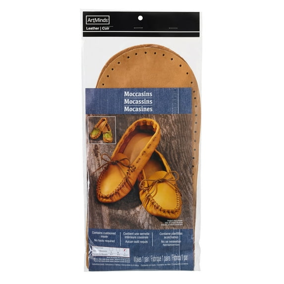 6 Pack: Leather Moccasin Craft Kit by ArtMinds