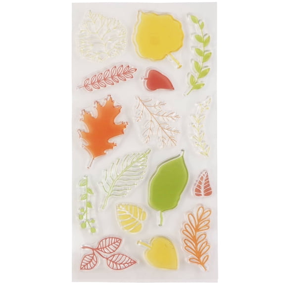 Recollections Leaves Clear Stamp Set, 6 Pack