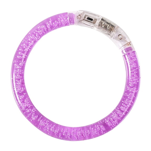 6 Pack Led Flashing Bubble Bracelet Wristband Glow Light Up Party Favors Toy For Kids Rave Concert