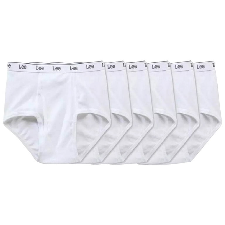 6-Pack Lee Comfort Classics Men's Tag-Free Cotton Briefs for Effortless  Everyday Comfort 