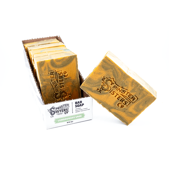 6 Pack -Lemongrass Sage Soap Set 6 Pack, All Natural, Moisturizing.