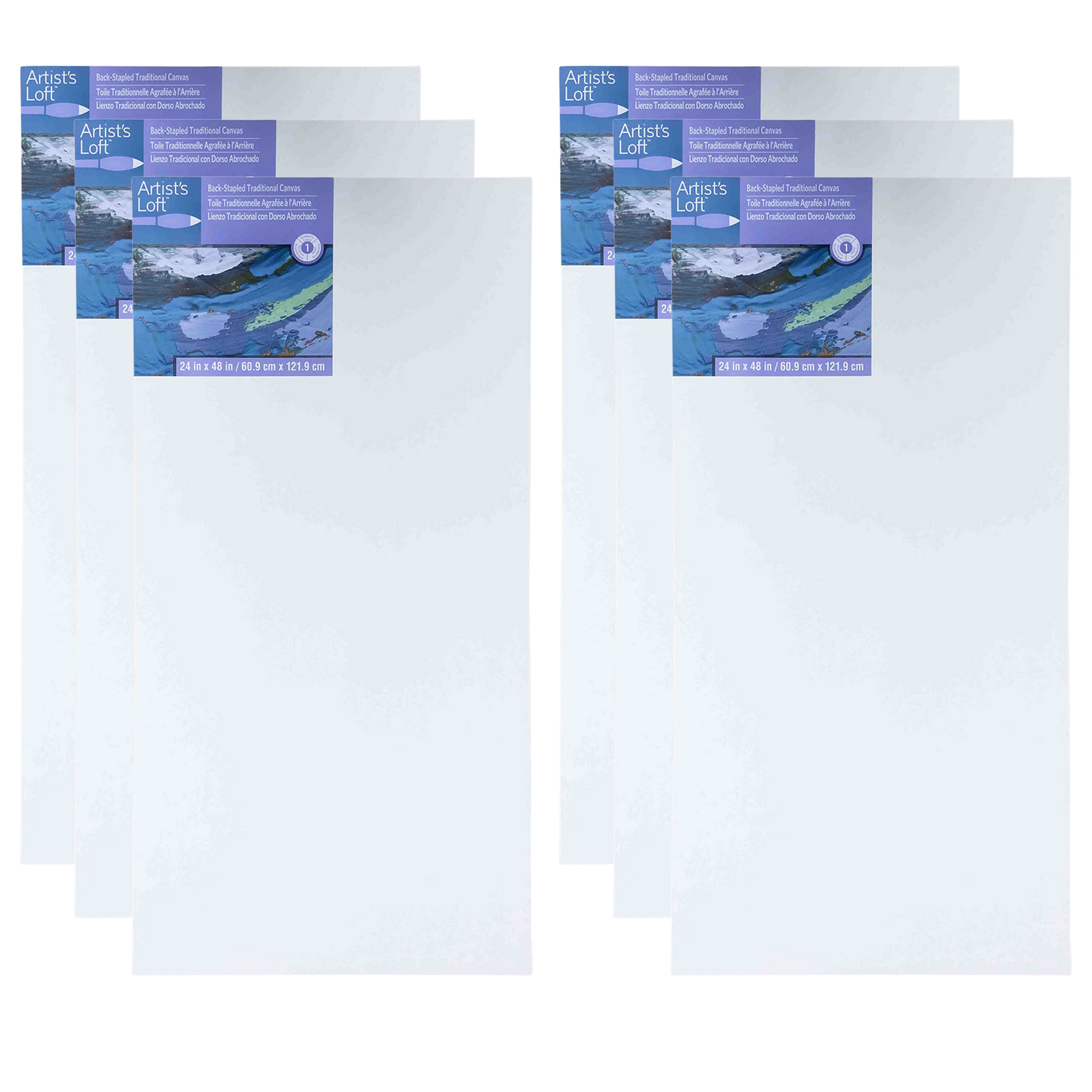 4 Packs: 6 ct. (24 total) 10 x 20 Super Value Canvas Pack by Artist's  Loft® Necessities™ 