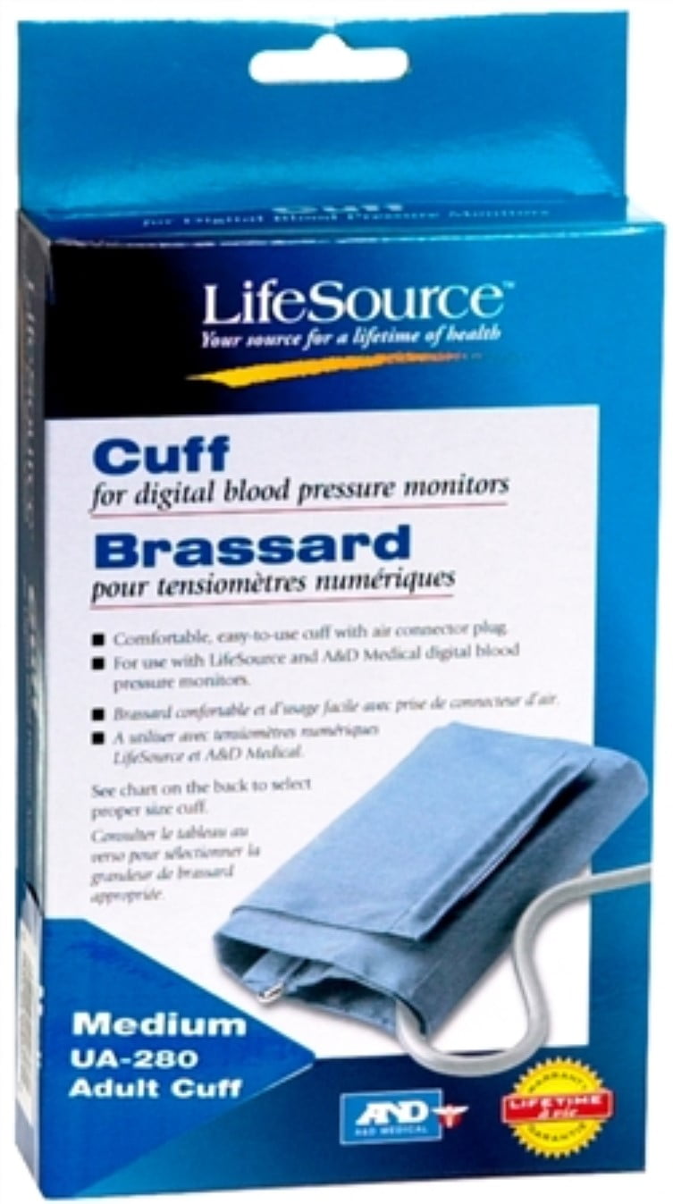 6 Pack - LifeSource Digital Blood Pressure Cuff Adult Medium UA-280 1 Each