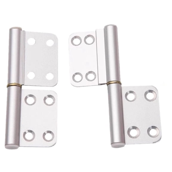 6 Pack Lift Off Hinge, aluminum alloy Detachable Flag Hinges for Door, Gate, Window, Included 60 pcs Screw