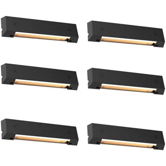6 Pack Low Voltage AC/DC 12V LED Landscape Deck Light,Outdoor Retaining Wall Lights, IP65 Waterproof Step Lights,for Stair Lighting and Yard Patio Pathway Walkway (2700K)$$Tools & Hardware Other