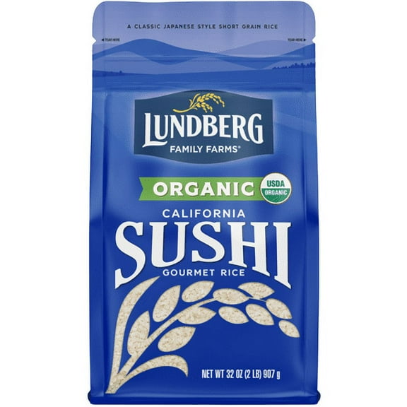 (6 Pack) Lundberg Family Farms California Sushi Rice, 32 oz