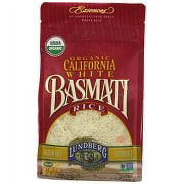 6 Pack : Lundberg Organic California White Basmati Rice, 32 Ounce : Dried Basmati Rice
