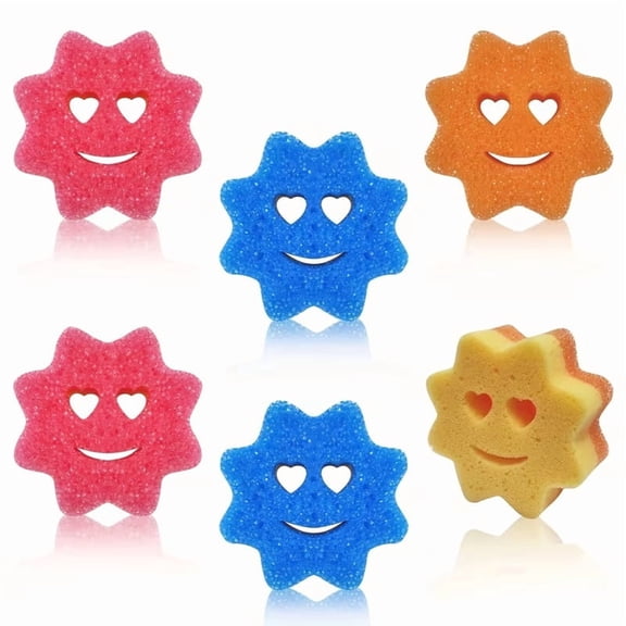 6-Pack Magic Cleaning Sponge - Versatile Cleaning Supplies for Kitchen, Bedroom, and Living Room