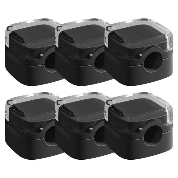 6-Pack Magnetic Cable Clips Black, Cable Clips 6 Pieces Charging Cable Cable Organiser Storage Holder Cable Holder Self Adhesive Cable Organiser For Desk Bedside Table Charging Cables, 6 Clips