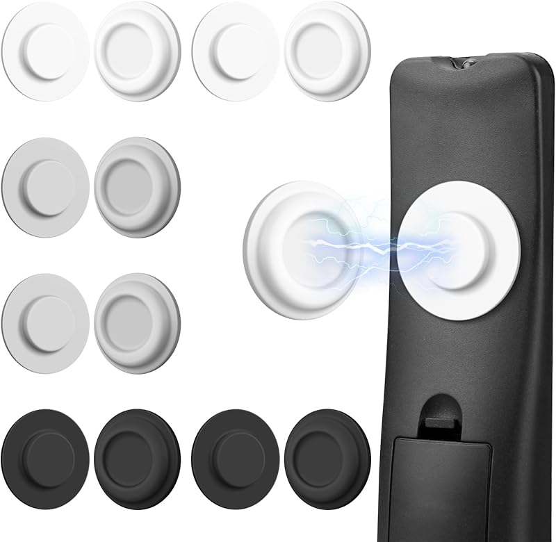 6 Pack Magnetic Remote Control Holder – Upgraded Silicone Magnetic Wall ...