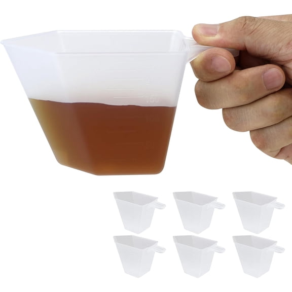 6 Pack Measuring Cups with 250ml Capacity for Measuring Rice Bean Dry and Liquid Ingredient Laundry Detergent in Cooking Bakeware DIY Craft Painting Task
