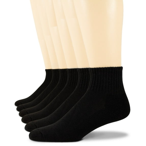 6 Pack Men's Ankle Cotton Athletic Running Sports Socks Mixed Size 10-13