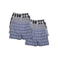 thumbnail image 1 of 6 Pack Men's Boxer Shorts Random Mixed Color Pack Woven Relaxed Fit Boxers for Men Soft Breathable High quality Underwear with Elastic Waist Menswear, 1 of 6