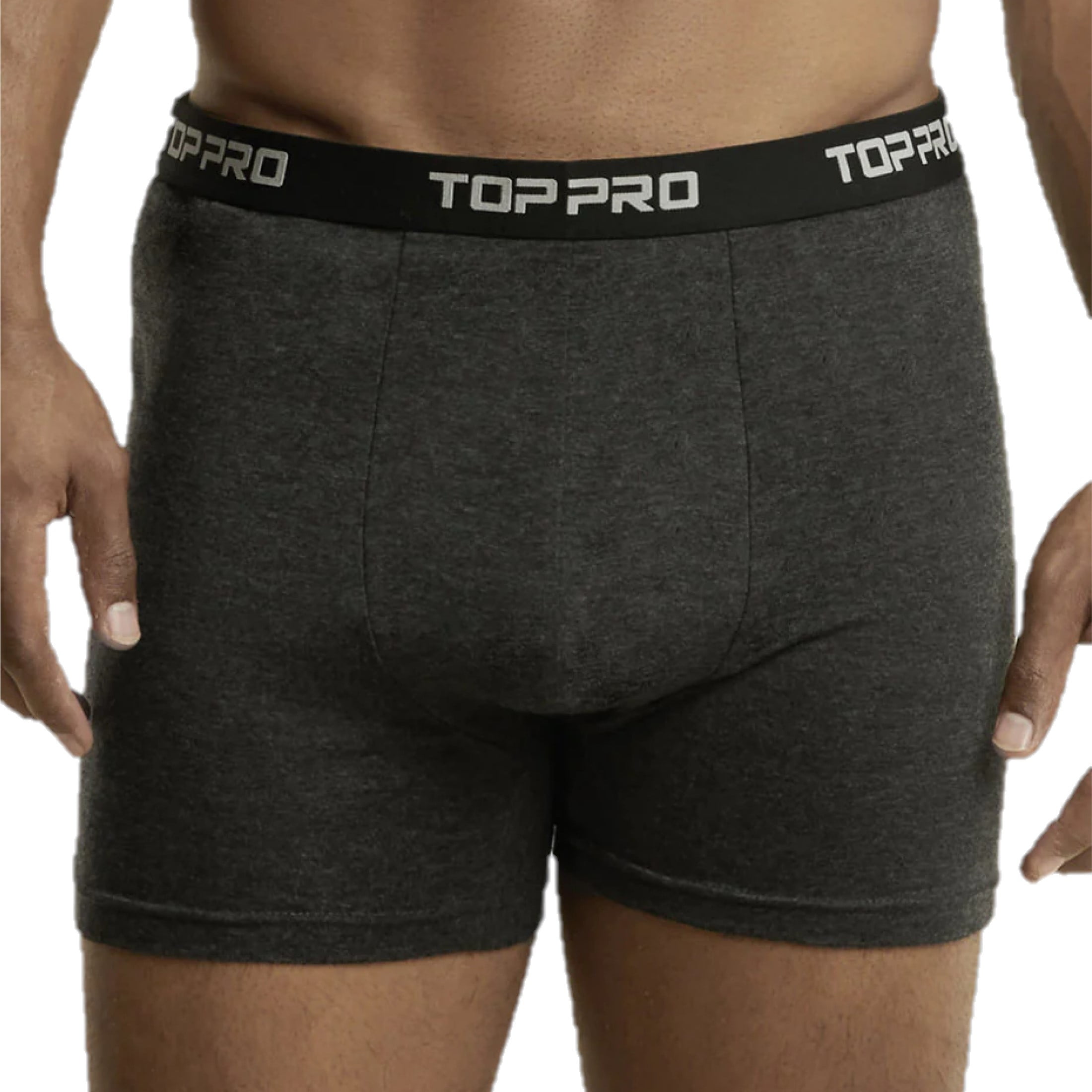 6-Pack Men's Cotton Stretch Boxer Briefs, Light Gray, XL - Walmart.com