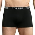 thumbnail image 1 of 6-Pack Men's Cotton Stretch Boxer Trunks, Black, S, 1 of 2