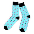 thumbnail image 1 of 6-Pack Men’s Pink Flamingos Novelty Socks, 1 of 1