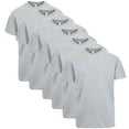 thumbnail image 1 of 6-Pack Men's Short Sleeve Crew Neck Cotton Teen (Sizes, M - 3XL), 1 of 7