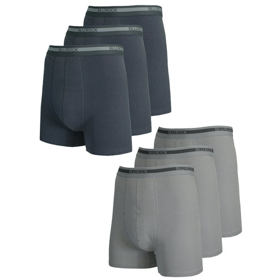 6-Pack Men's Stretch Cotton Boxer Briefs (Sizes, S-2XL)