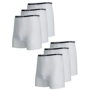 6-Pack Men's Stretch Cotton Boxer Briefs Sizes, S-2XL