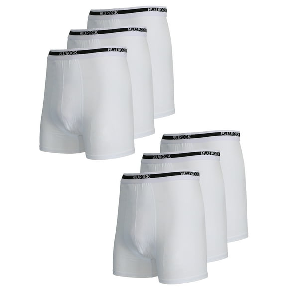 6-Pack Men's Stretch Cotton Boxer Briefs (Sizes, S-2XL)