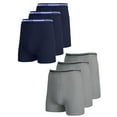 thumbnail image 1 of 6-Pack Men's Stretch Cotton Boxer Briefs (Sizes, S-2XL), 1 of 2