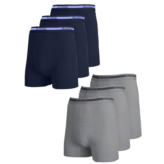 6-Pack Men's Stretch Cotton Boxer Briefs (Sizes, S-2XL)