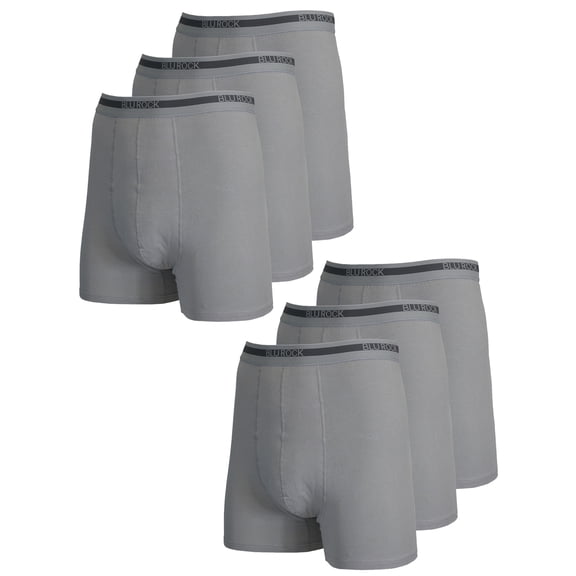 6-Pack Men's Stretch Cotton Boxer Briefs (Sizes, S-2XL)