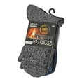 thumbnail image 1 of 6-Pack Men’s Thermal Socks Size 10-13, Dark Marled, 1 of 4