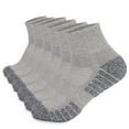 thumbnail image 1 of 6 Pack Men's Tube Socks Breathable Stretch Ankle Athletic Socks with Arch Support Cushioned Comfortable Running Sports Quarter Socks, 1 of 3