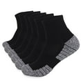 thumbnail image 1 of 6 Pack Men's Tube Socks Breathable Stretch Ankle Athletic Socks with Arch Support Cushioned Comfortable Running Sports Quarter Socks, 1 of 3