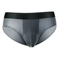 thumbnail image 1 of 6 Pack Men's Underwear Briefs Ice Silk Seamless With U Bag Breathable Low Waist Panties, 1 of 2