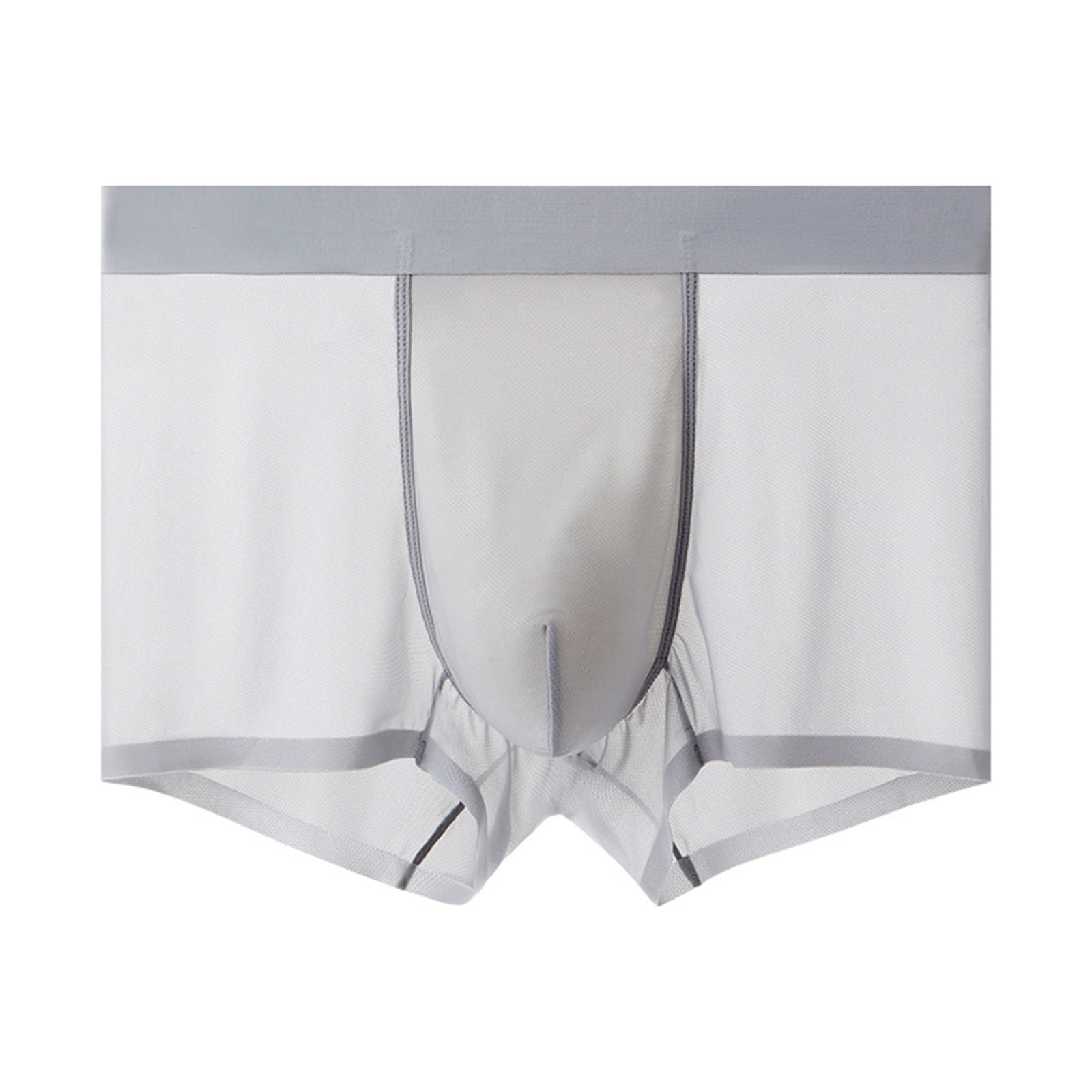6 Pack Men's Underwear Ice Silk Ice Silk Cotton Seamless Panties Sports ...