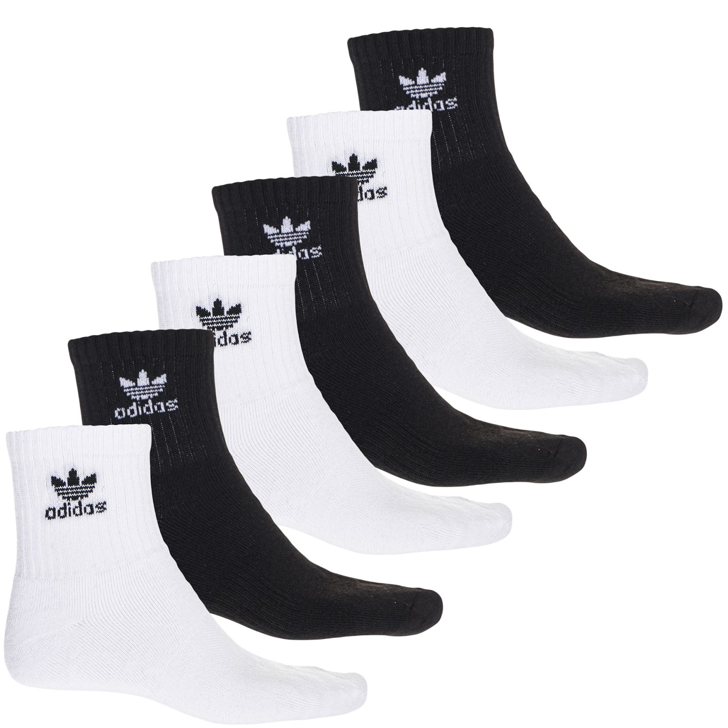 Adidas Originals Men's Quarter Crew Socks 6-Pack photo 1