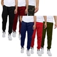 thumbnail image 1 of 6-Pack Mens Slim Fit Fleece Jogger Sweatpants (S-3XL), 1 of 6