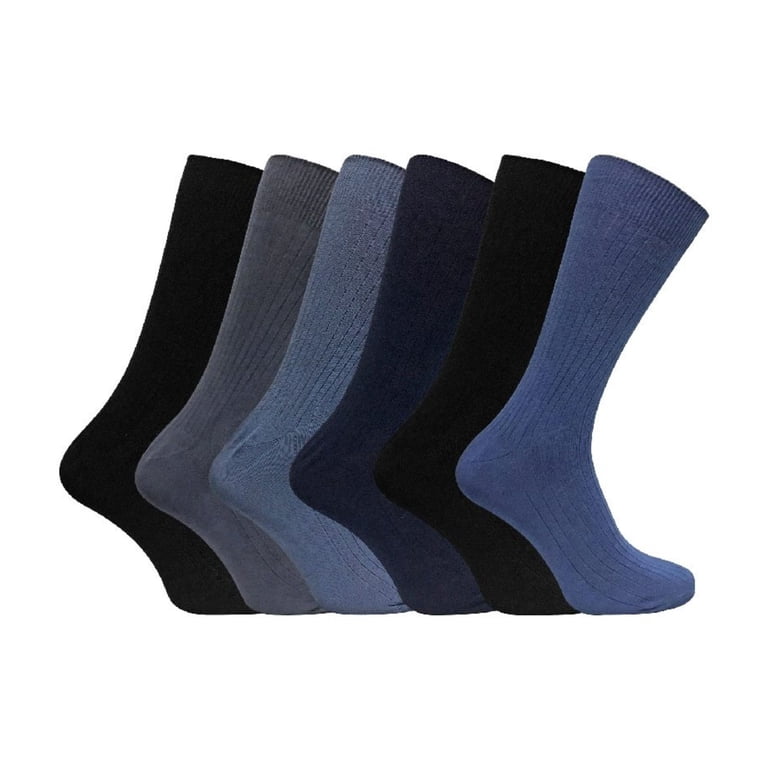 6 Pack Mens Soft 100% Cotton Breathable Coloured Ribbed Dress Socks - Walmart.com 6 Pack Mens Soft 100% Cotton Breathable Coloured Ribbed Dress Socks - Walmart.com