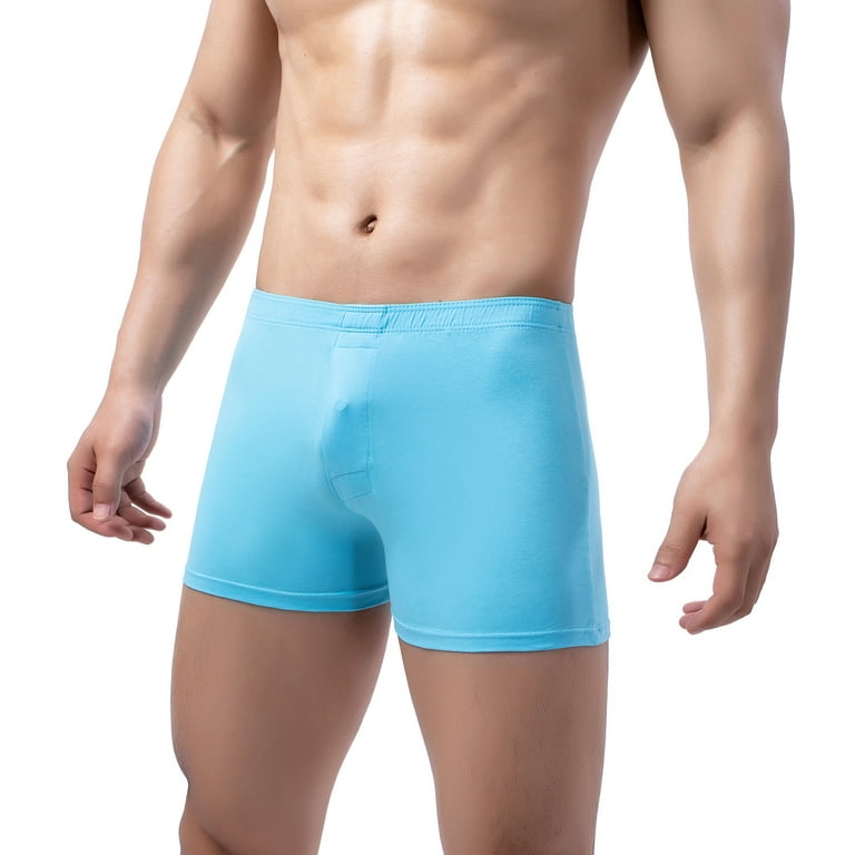 6 Pack Mens Underwear Fashion Underpants Knickers Ride Up Briefs For  Men,Sky Blue,L