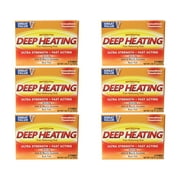 6 Pack - Mentholatum Ultra Strength Deep Heating Pain Relieving Rub 2x2Oz Tubes Ea