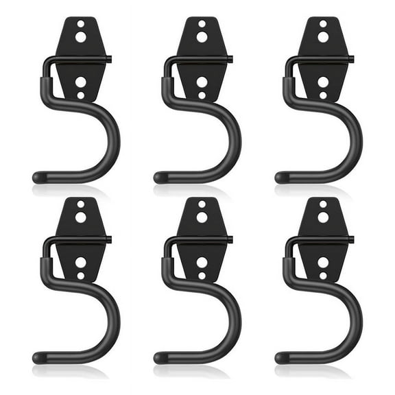 6 Pack Metal Garage Hooks, Heavy Duty S Hooks Tool Hangers for Garage Wall, Shed, Garden Storage Organizer