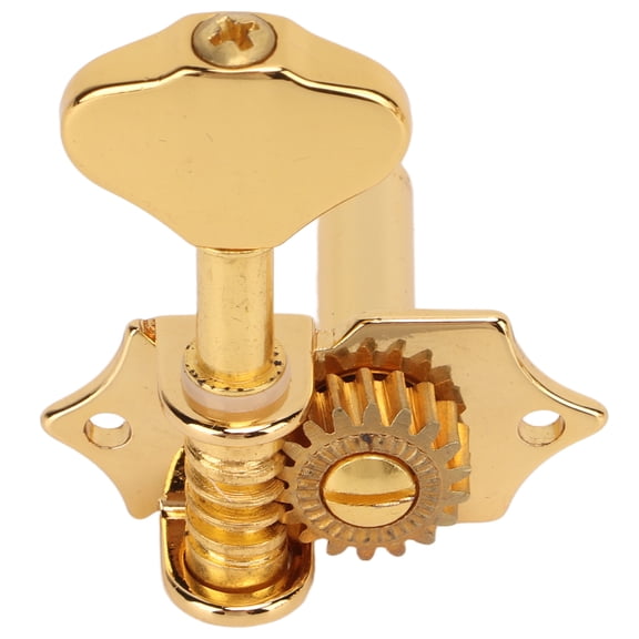 6-Pack Metal Guitar Tuning Keys with 12 Screws & Ferrules, 1:18 Gear Ratio, Gold/Silver, 20x41mm Machine Heads for Musical Instruments